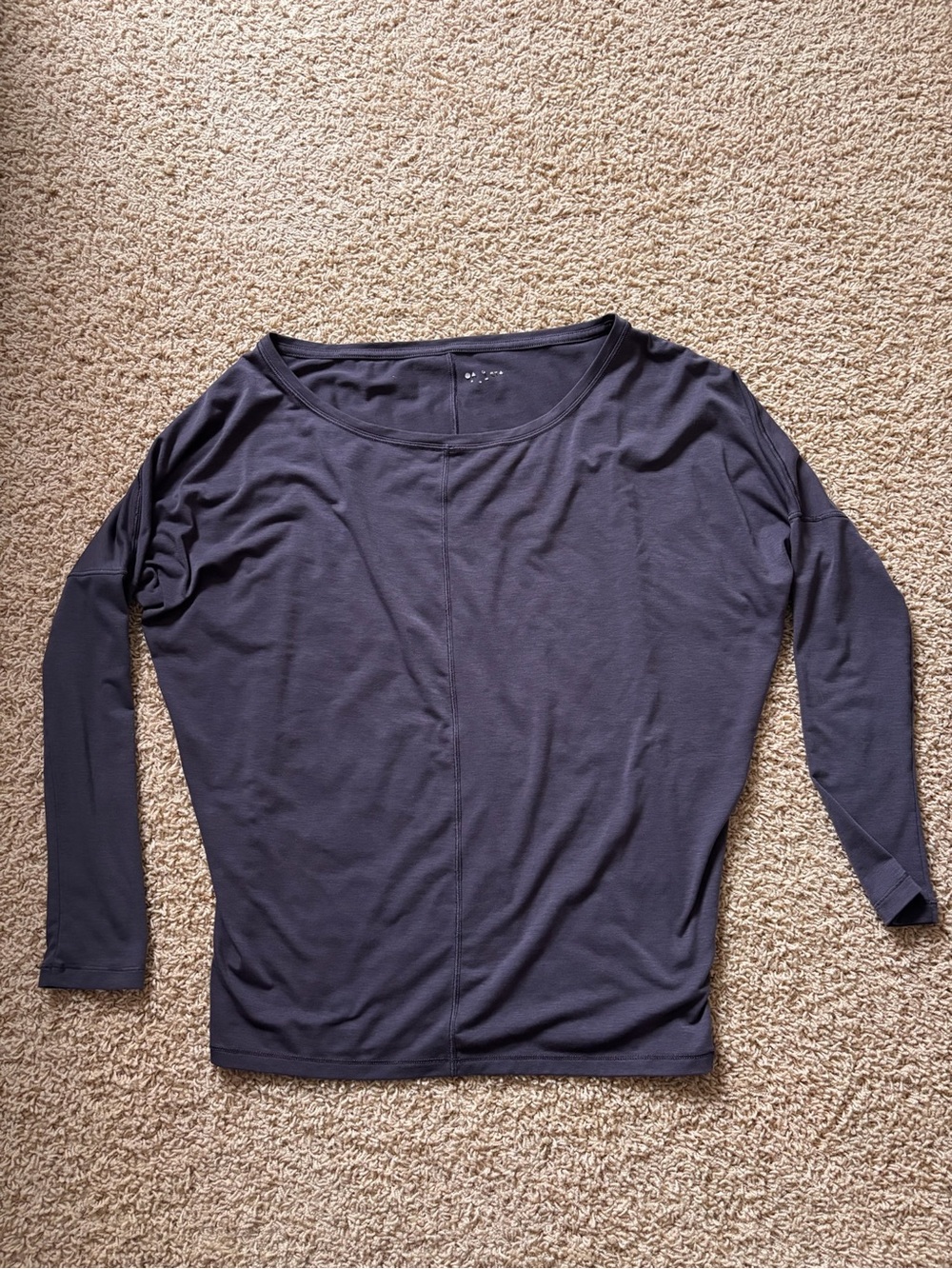 Athleta Women's Long-Sleeve Scoop Neck Top - Charcoal